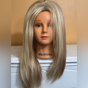 Blonde real hair wig